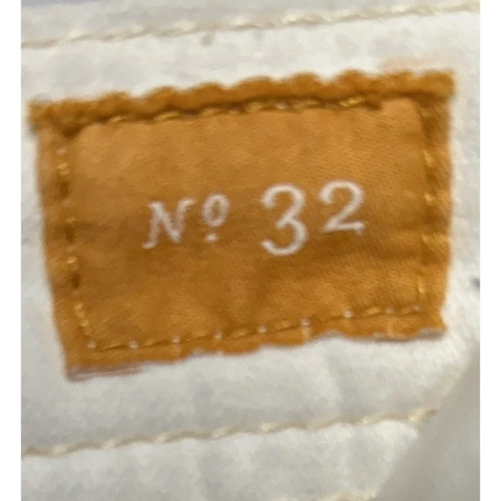 Anthropologie Pilcro Lightweight Stretch Cotton Chinos‎ Ivory Women's Size 32